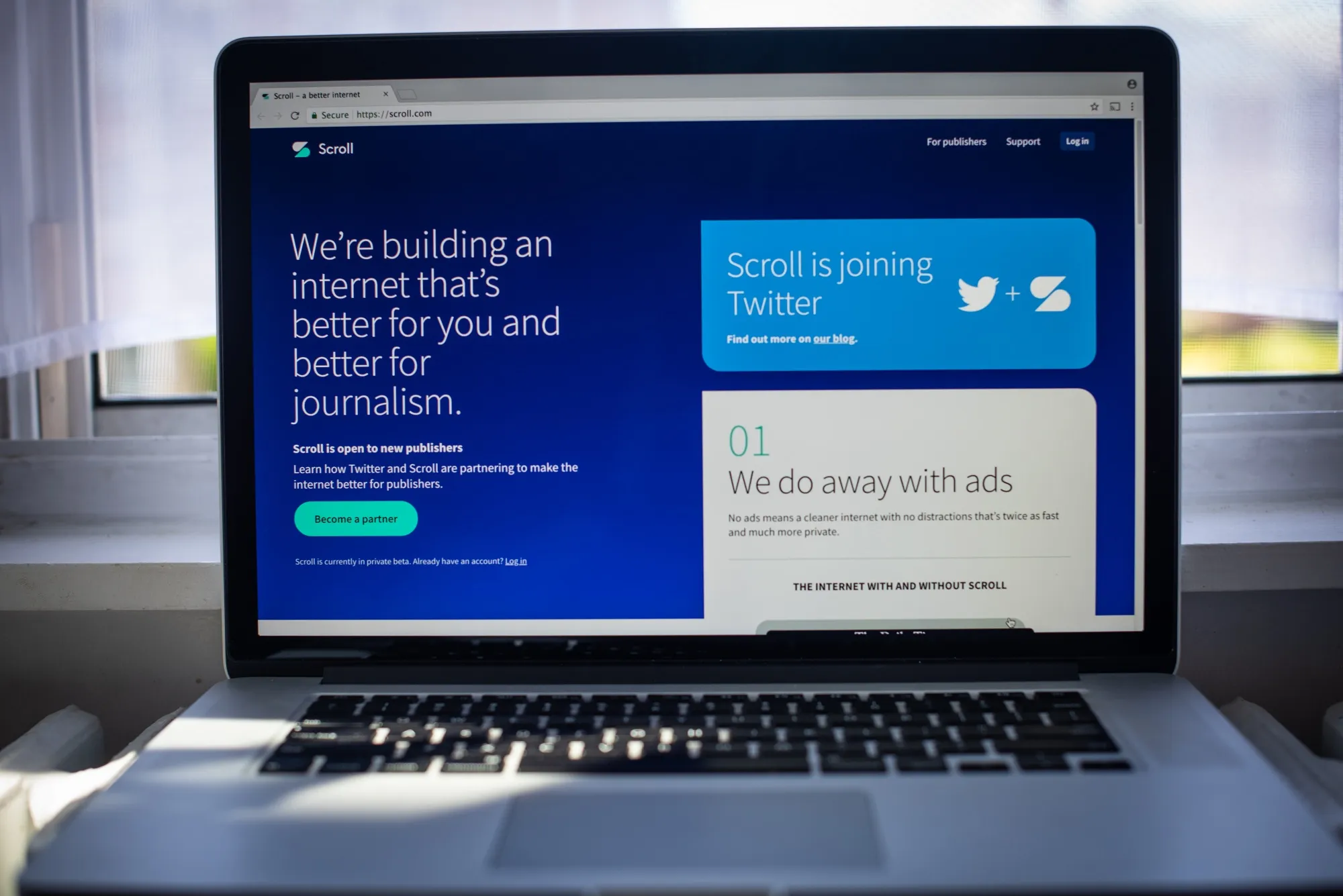 Last week Twitter announced the purchase of news reader service Scroll.