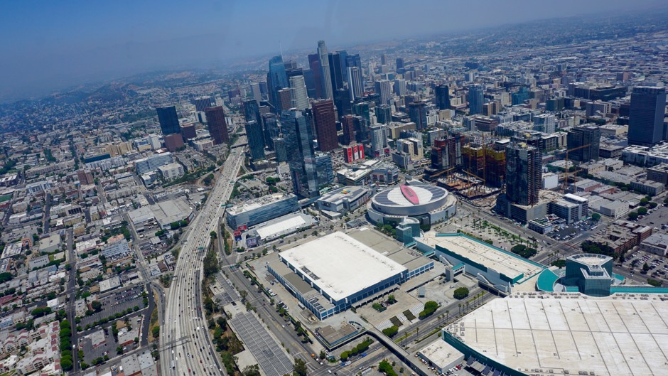 Los Angeles, from a helicopter