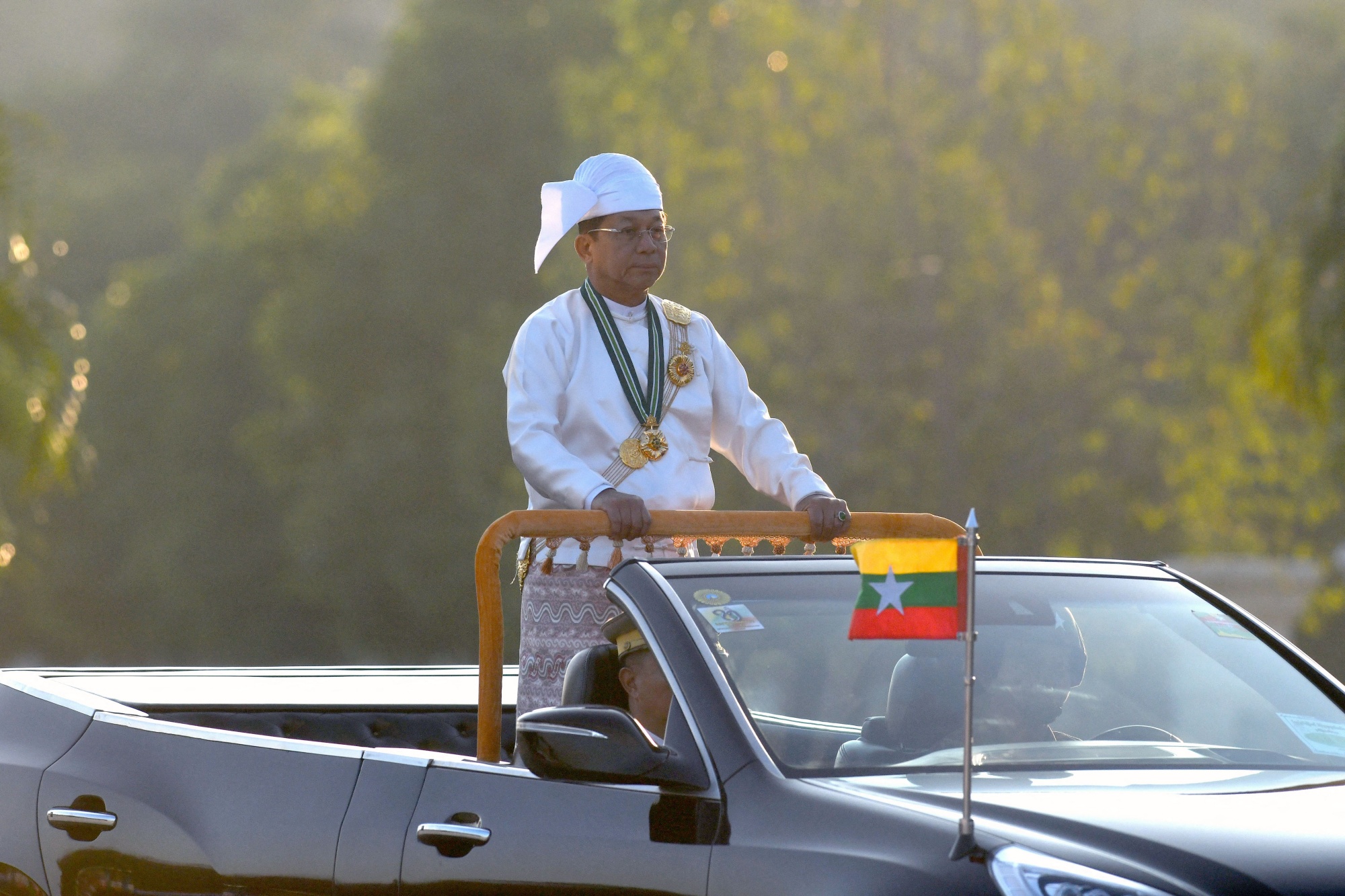 Min Aung Hlaing in Naypyidaw in January.