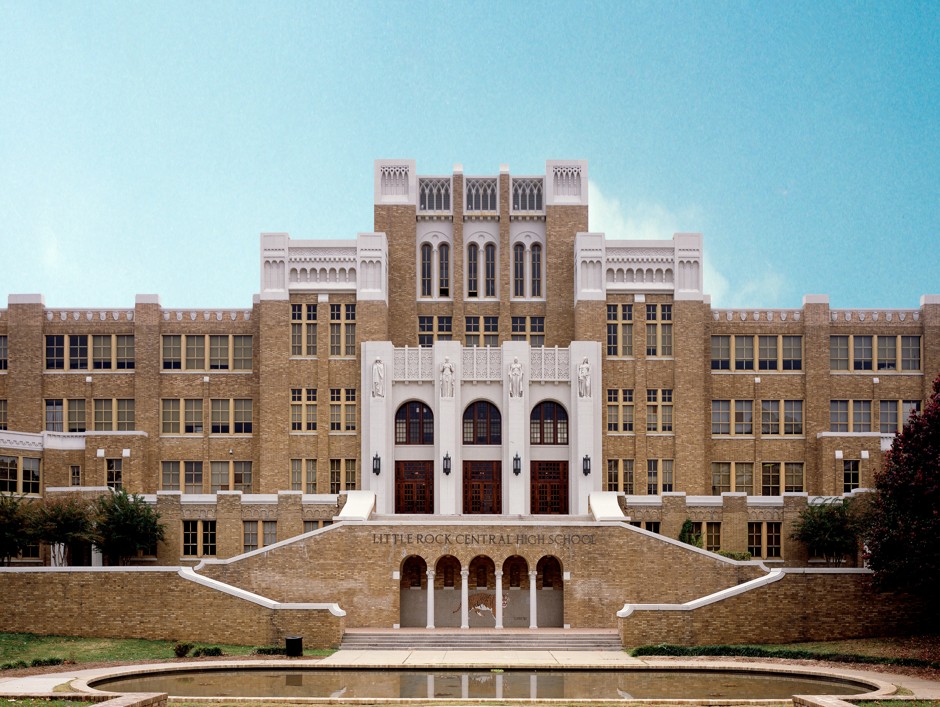 Little Rock Central High School, one of the 11 preserved places highlighted by the National Trust for Historic Preservation.