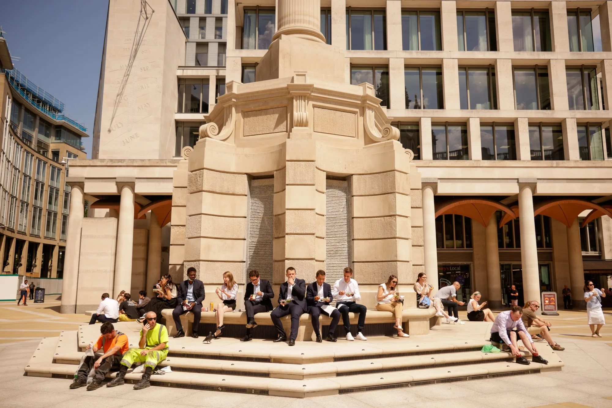 Outside the London Stock Exchange.