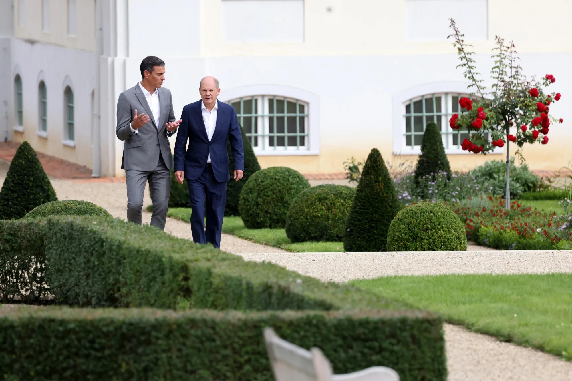 Pedro Sanchez and Olaf Scholz