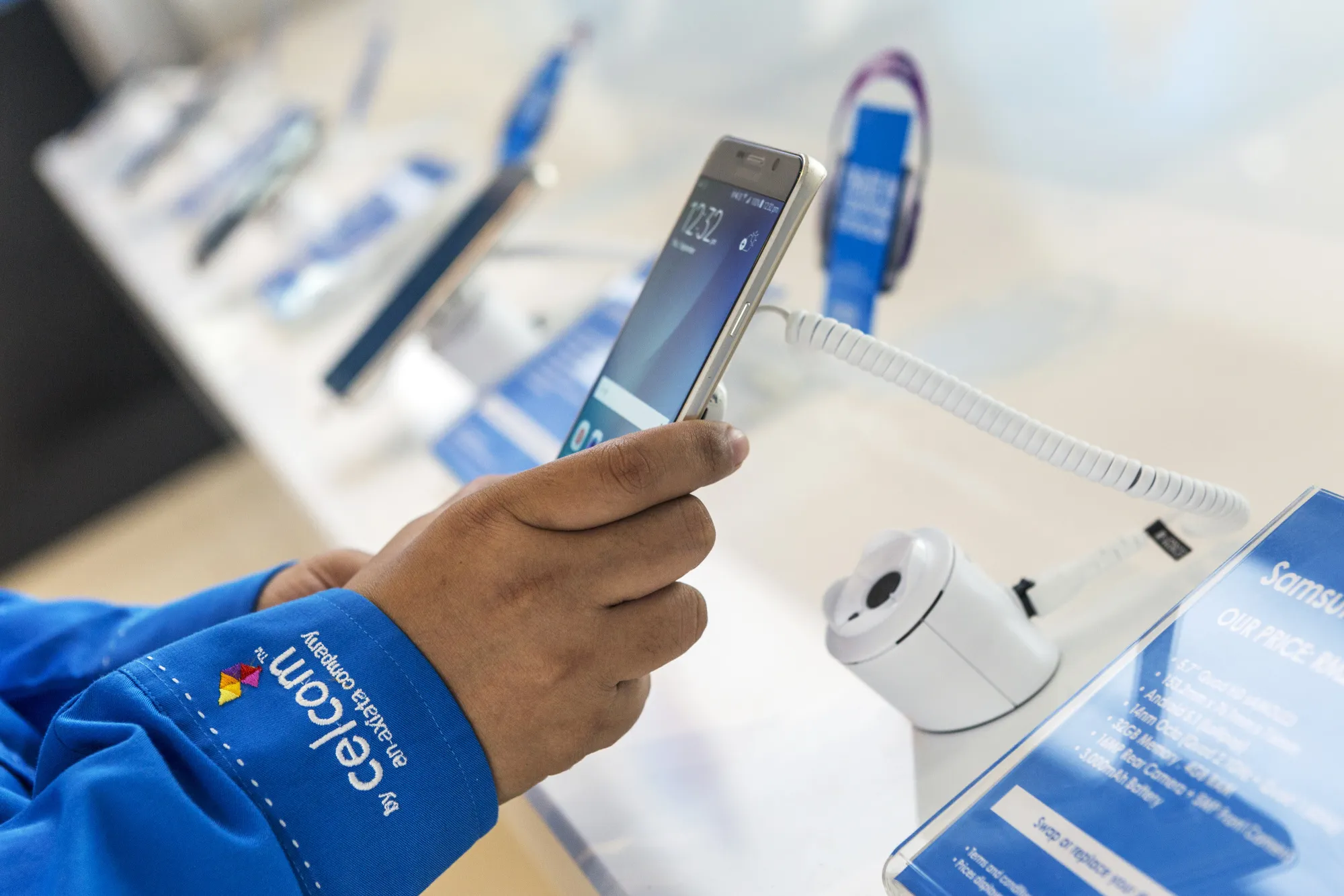 Axiata Group Bhd CEO Jamaludin Ibrahim Interview And Operations At The Company's Celcom Flagship Store