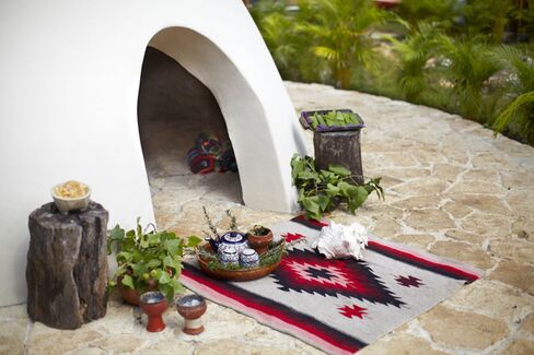 The temazcal at the Viceroy Riviera Maya.