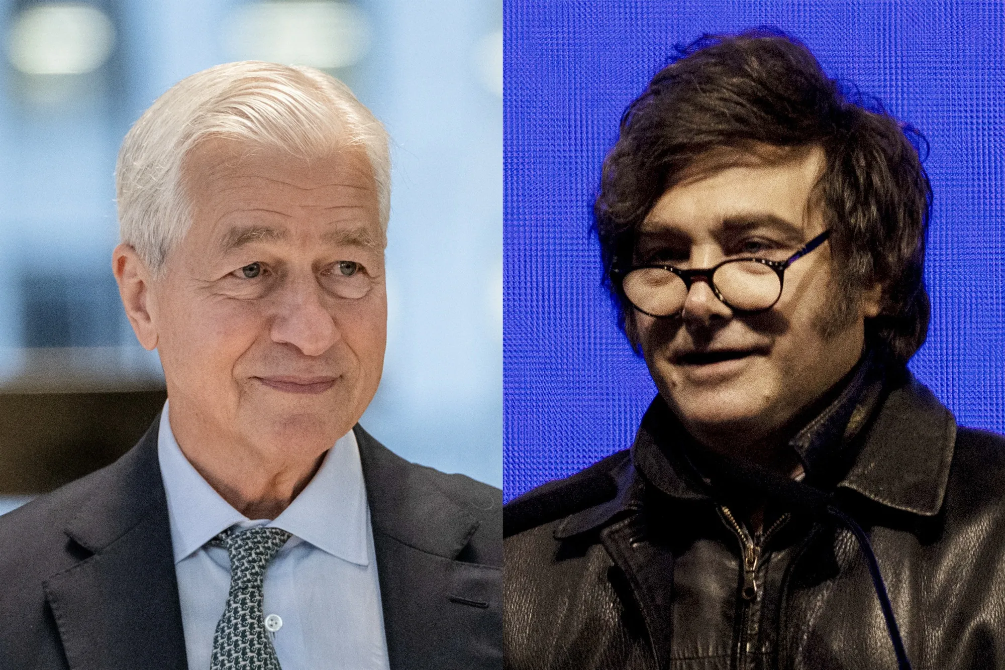 Jamie Dimon and Javier Milei