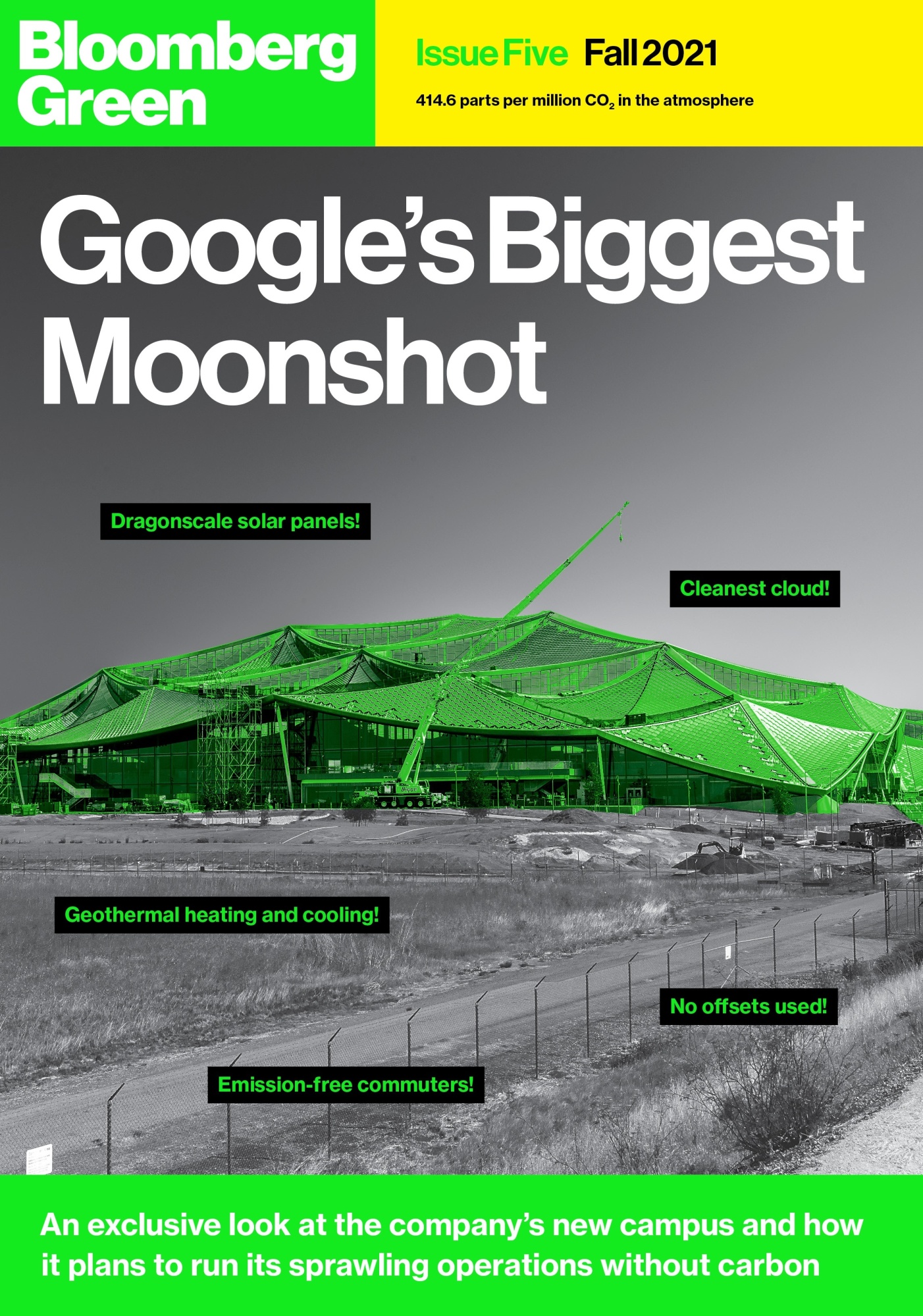 Bloomberg Green Google magazine cover image