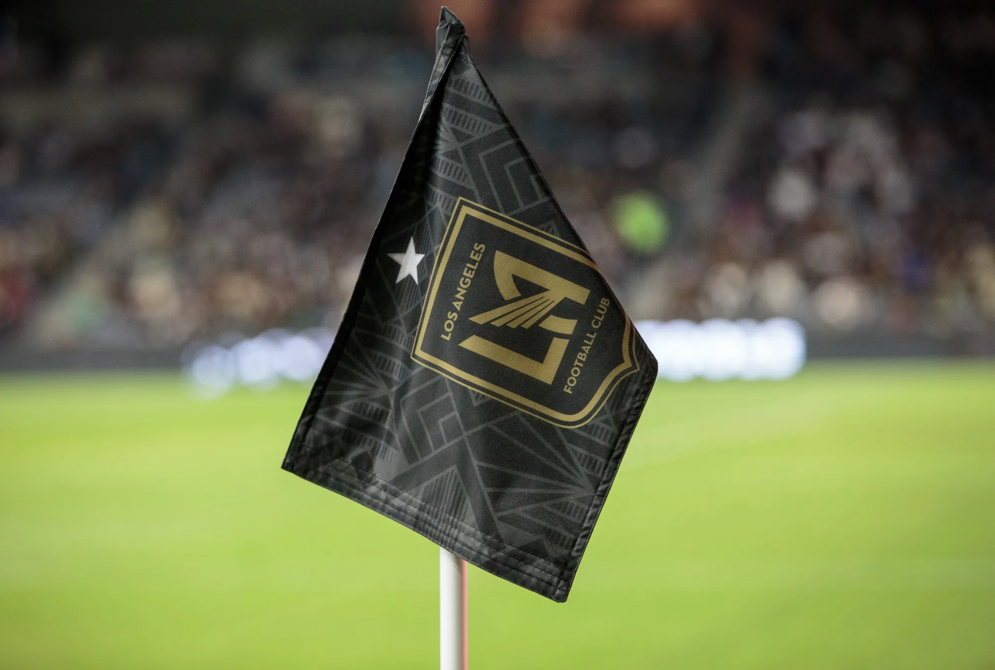 A LAFC corner flag