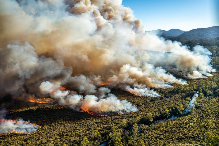 Bushfires in Tasmania
