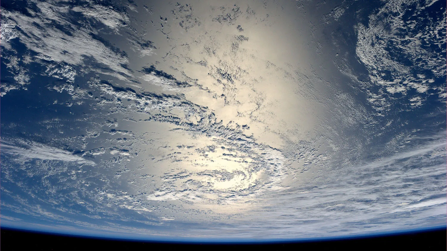 In this handout photo provided by the European Space Agency (ESA) on July 17, 2014, German ESA astronaut Alexander Gerst took this image of the Earth reflecting light from the sun whilst aboard the International Space Station (ISS).
