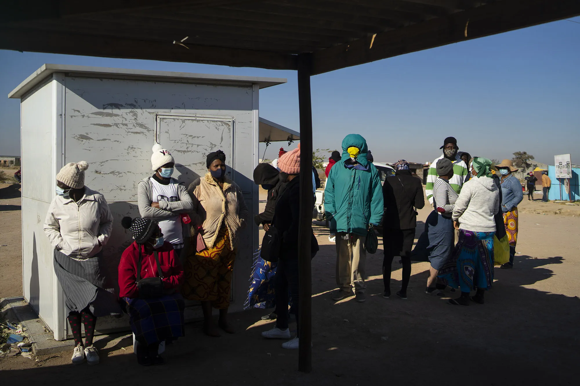 Cowdray Park residents wait to receive their Covid-19 vaccines&nbsp;in Bulawayo, Zimbabwe&nbsp;on Aug.&nbsp;3, 2021.&nbsp;