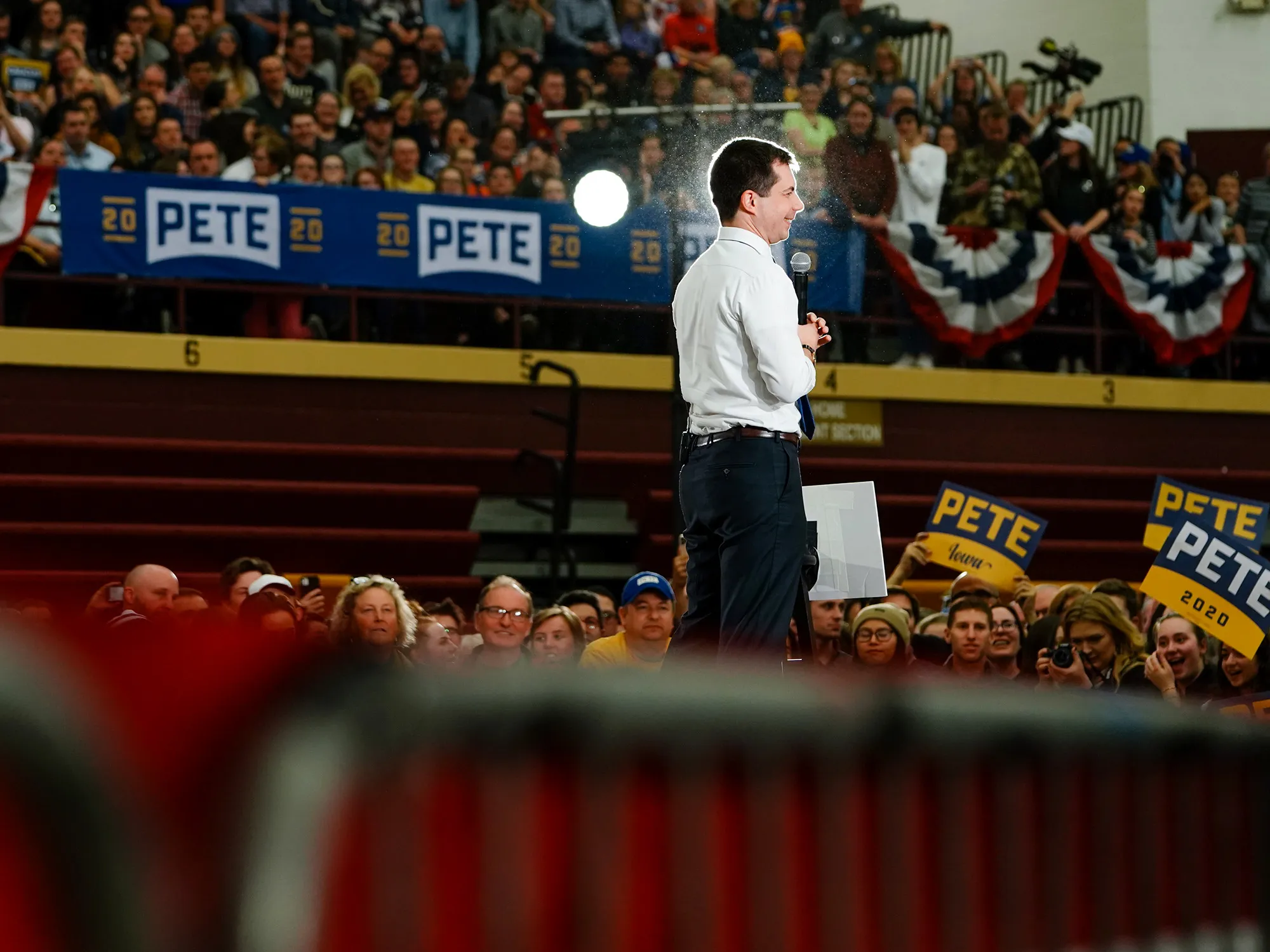 Pete Buttigieg in Iowa on Feb. 2.