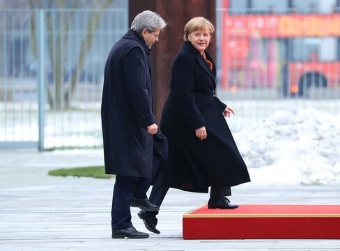 Merkel and Gentiloni, Jan. 18.