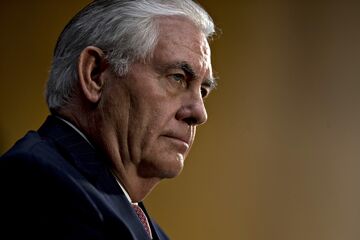 Rex Tillerson listens during a Senate Foreign Relations Committee confirmation hearing in Washington, D.C., on Jan. 11, 2017.