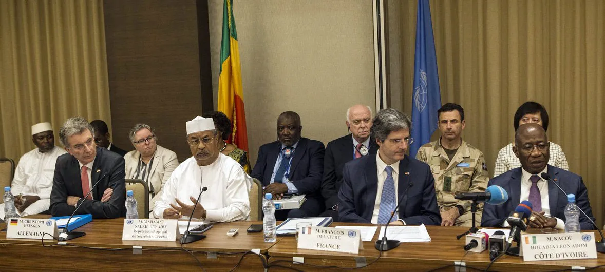 UN Security Council delegation in Bamako, March 23.