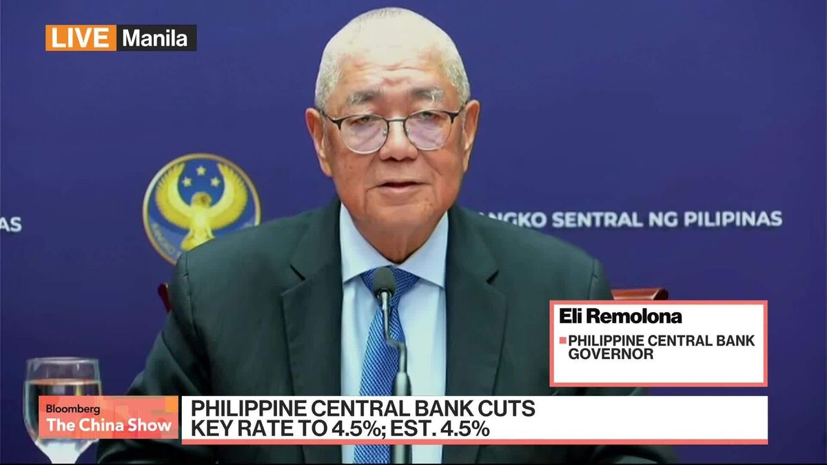 Philippine Central Bank Chief on Rate Cut, Economy.