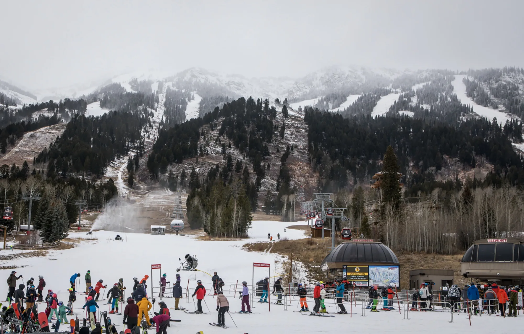 Jackson Hole Mountain Resort in December, 2021.