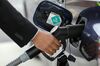 Toyota Mirai hydrogen car refueling.