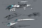 Conceptual design sketch of the Hyperloop passenger transport capsule