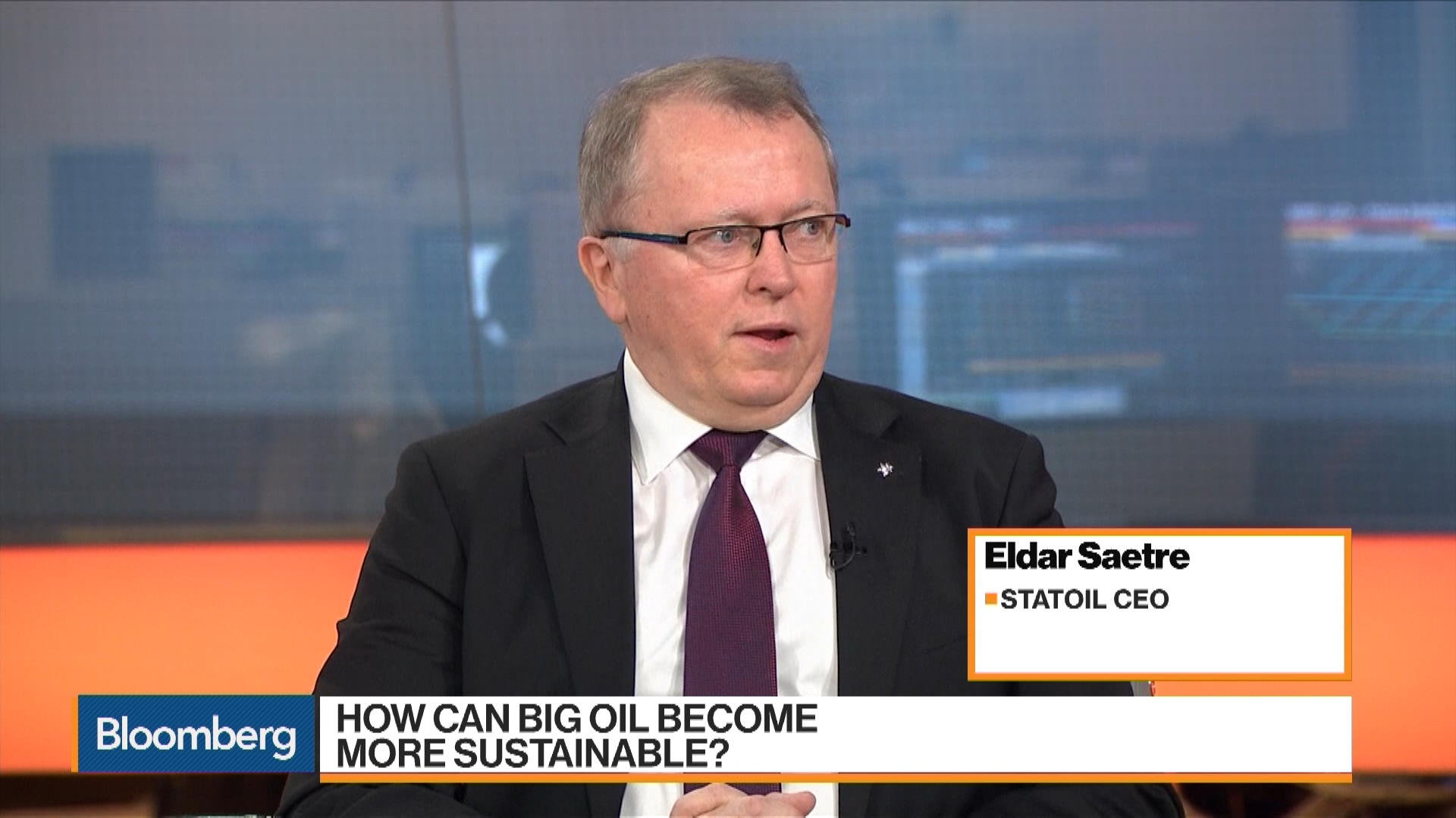 Expanding Into Renewable Energy Statoil Ceo Saetre Says Bloomberg