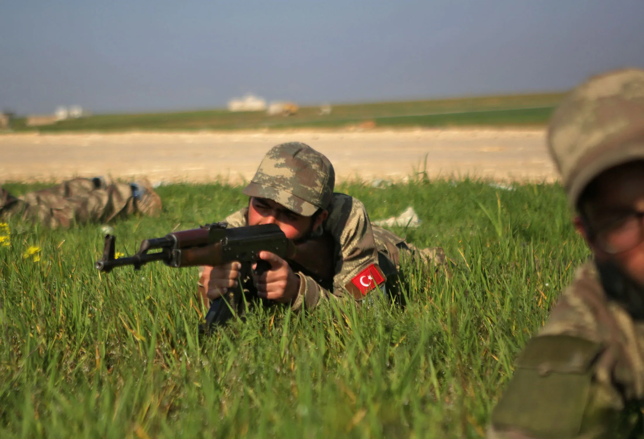 A Turkish-backed fighter in Syria.