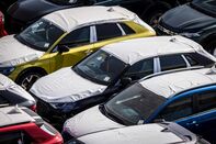 Vehicles bound for export at the Port of Barcelona