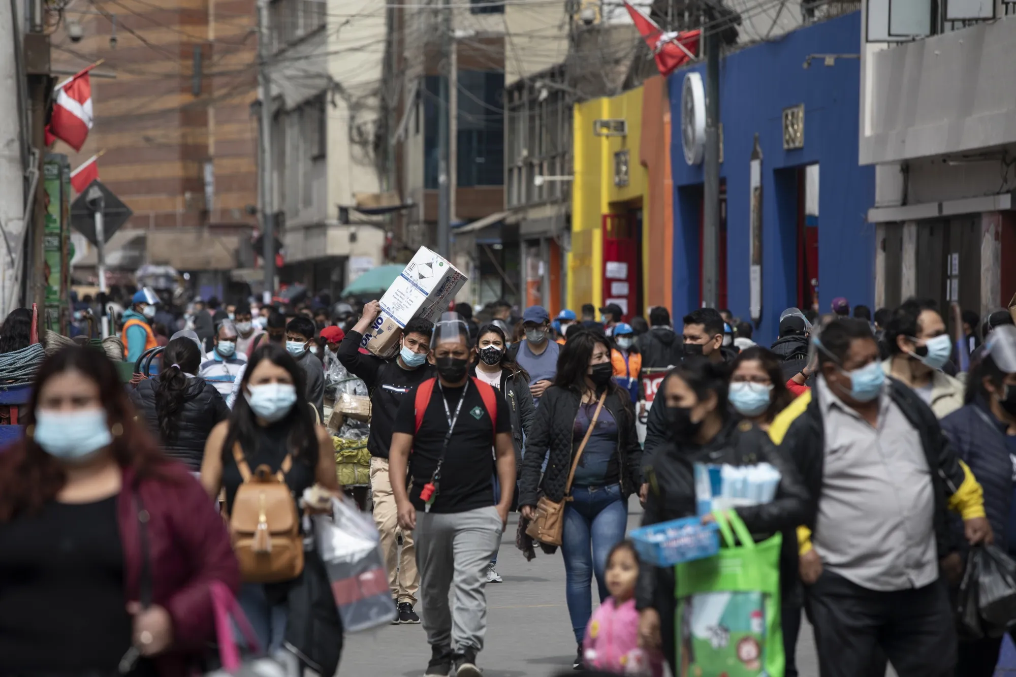 The central market in Lima, Peru.