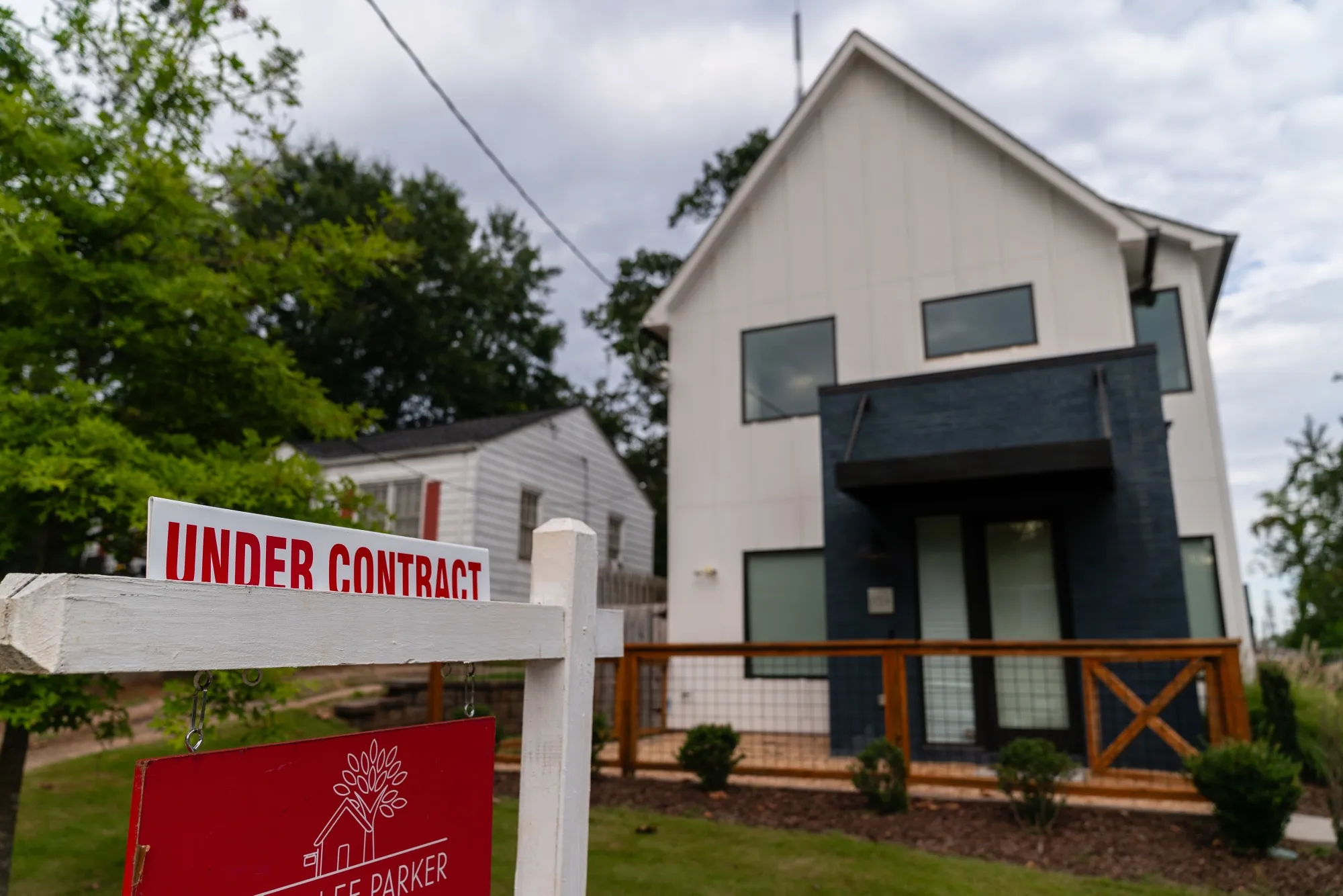 A sign outside a home for sale in Atlanta, Georgia.