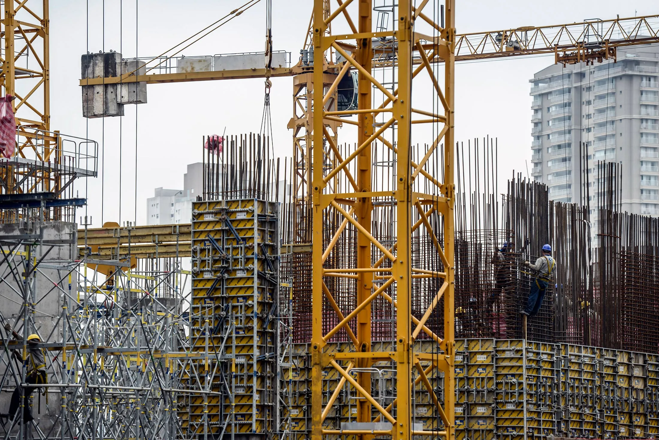 Construction of an Odebrecht project in Sao Paulo, Brazil.
