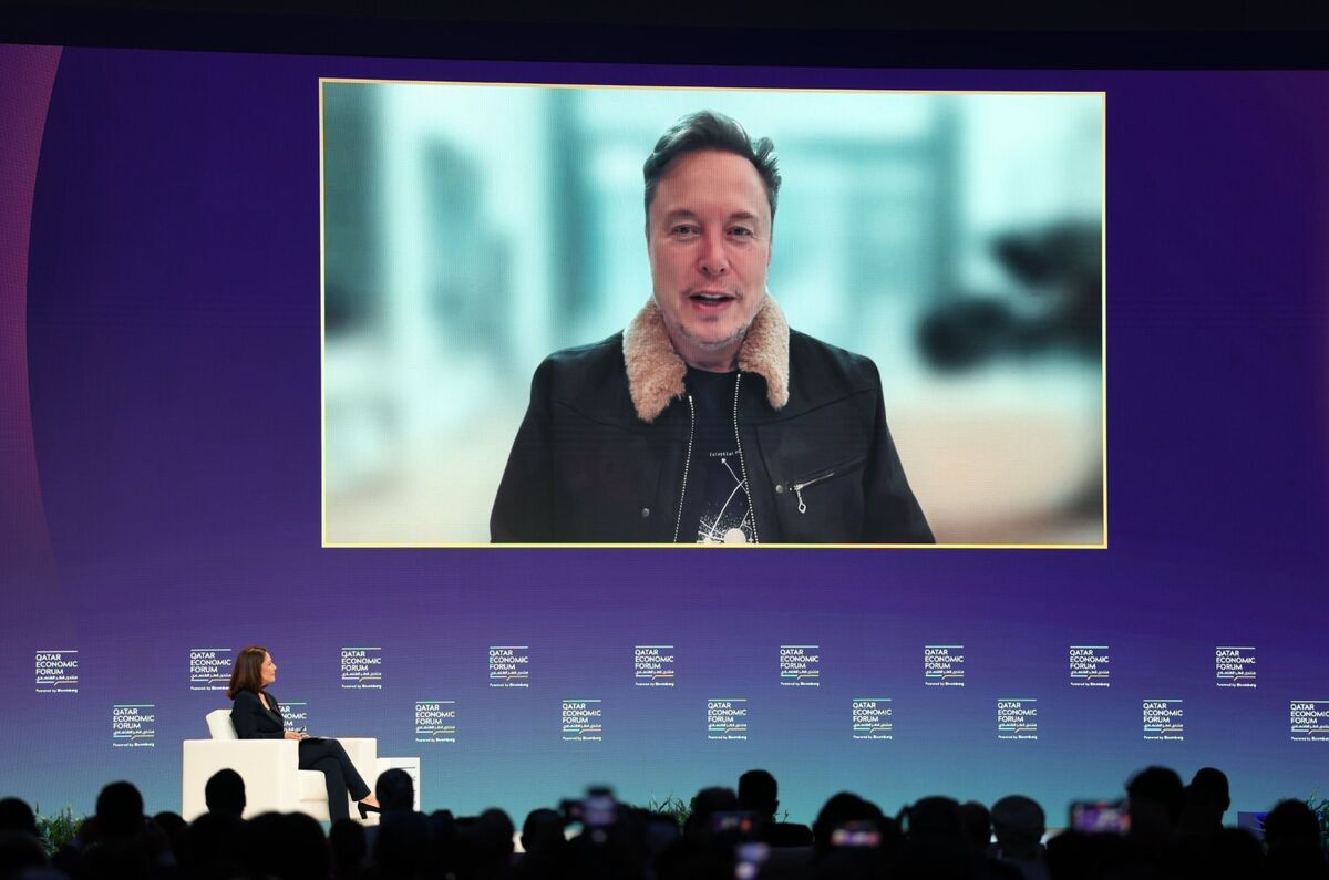 🟪"Elon Musk al Forum Economico del Qatar: Intervista esclusiva di Mishal Husain su Big Take"