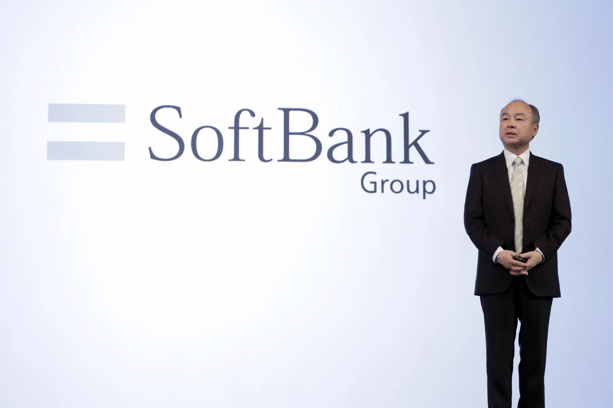 Masayoshi Son on Feb. 12.