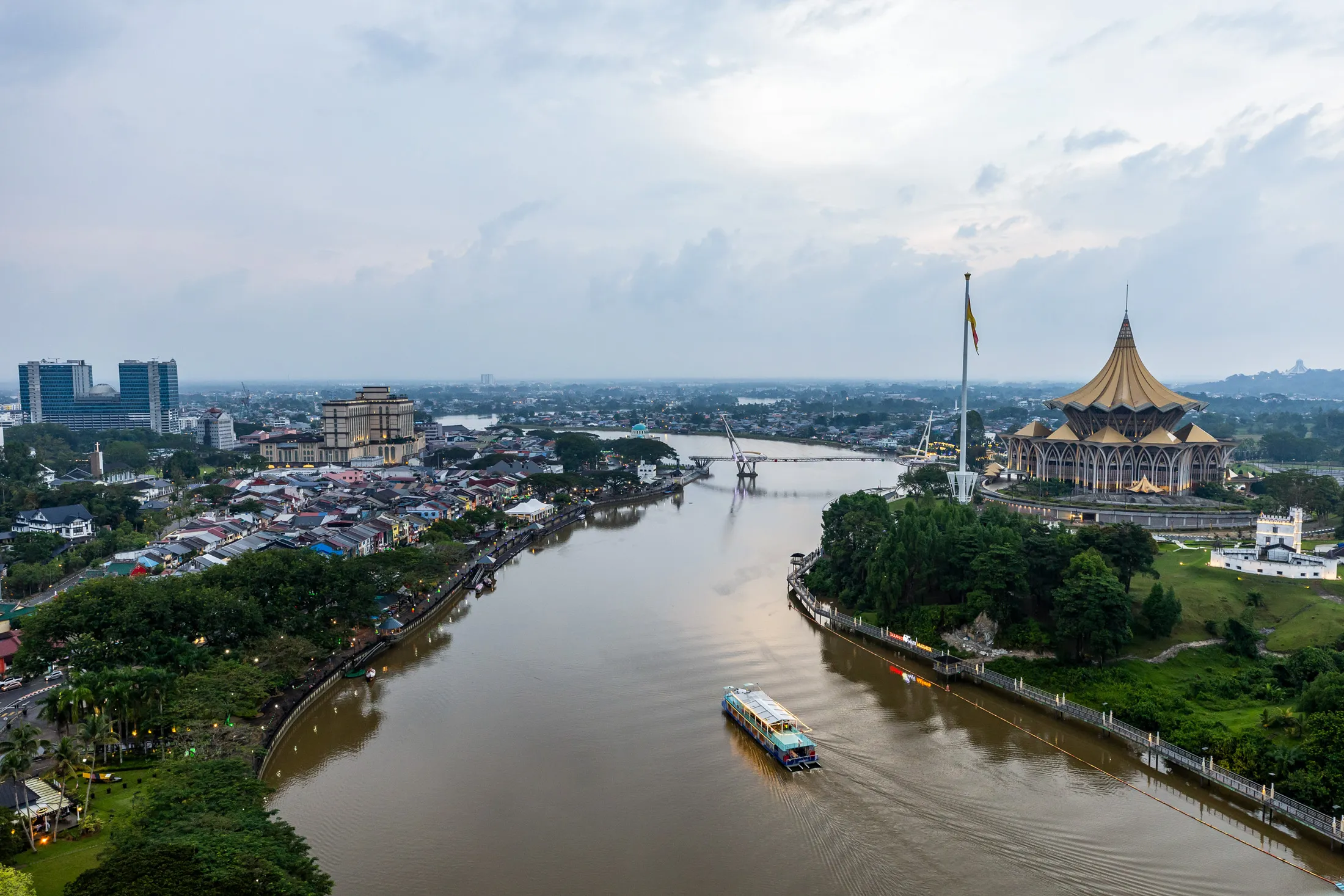 In Kuching, Sarawak’s capital, the gambit to hydrogen energy is well underway after Sarawak plowed $3.4 billion into a network of power-to-transport projects.