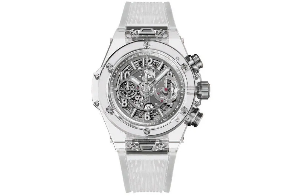 Clear hublot watch hotsell