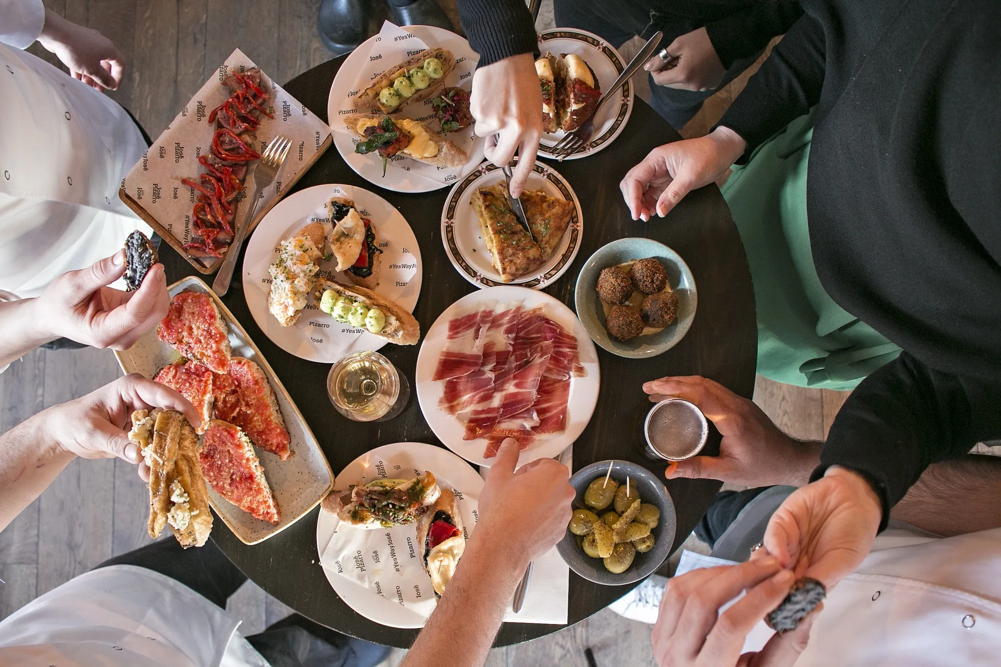 A tapas bonanza at José Tapas Bar, a favorite on the Bloomberg terminal.