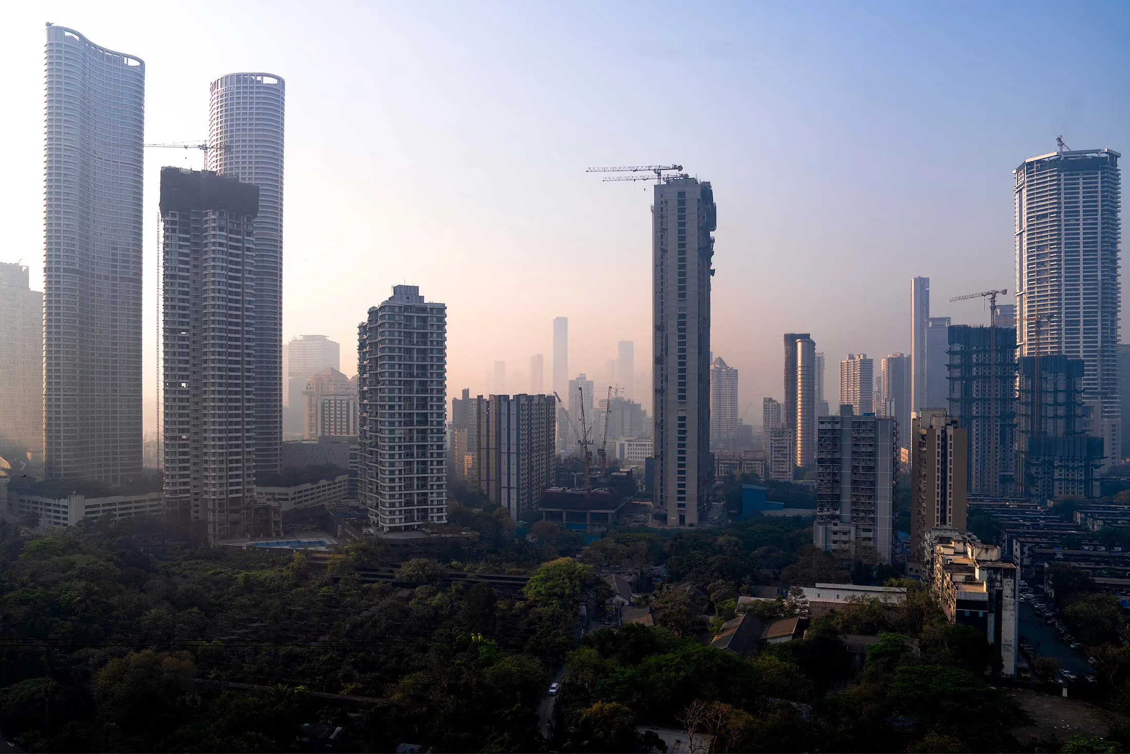Luxury towers in the Worli neighborhood.