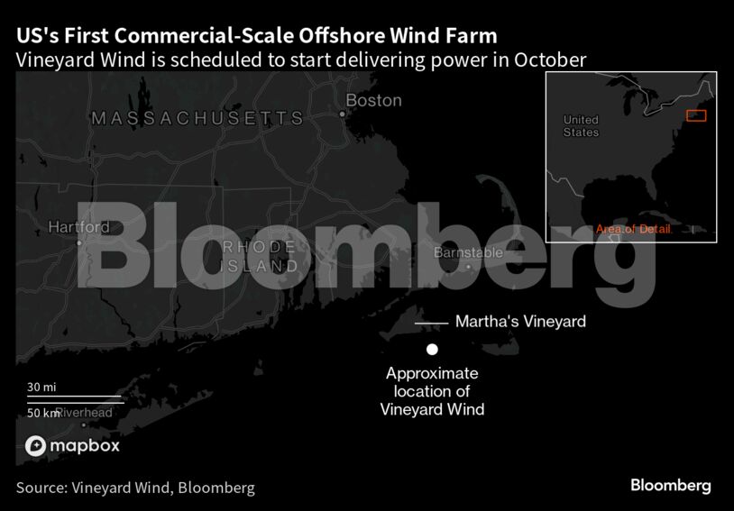 US's First Commercial-Scale Offshore Wind Farm | Vineyard Wind is scheduled to start delivering power in October
