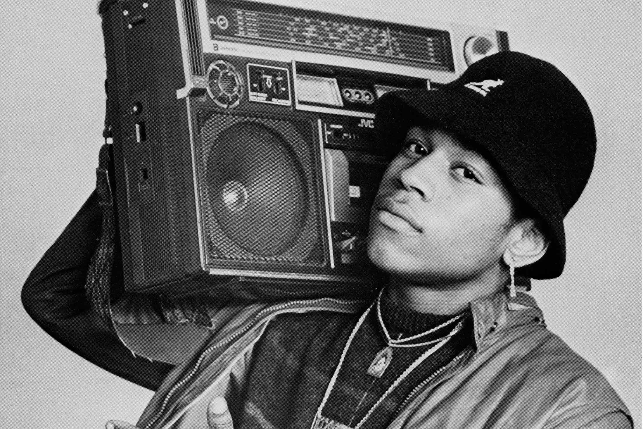 Fine Art in Rap Music: LL Cool J, ca. 1985. Photograph by Janette Beckman via Bloombrg.