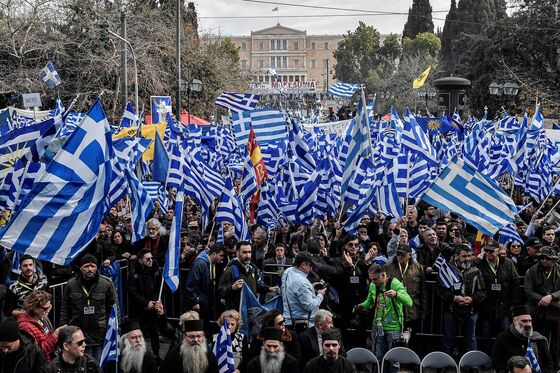 Greeks Marching as Storm Grows Over Tsipras's Macedonia Deal