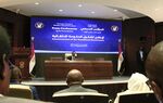 Abdalla Hamdok speaks during a press conference in Khartoum on Sept. 5.