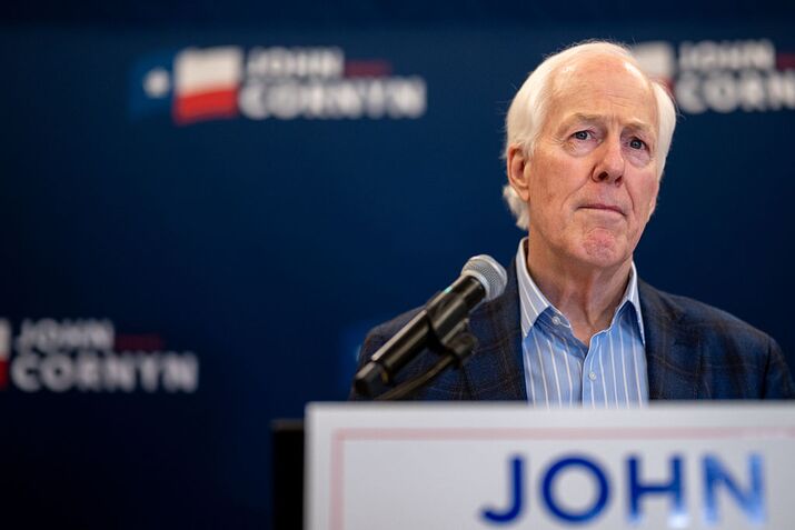 Texas Sen. John Cornyn Holds His Primary Election Night Event In Austin