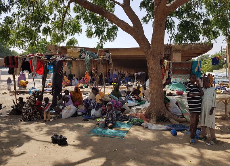 The Dolori camp for displaced people in northeastern state of of Borno.