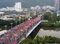 SANYA, CHINA - FEBRUARY 28: (CHINA OUT) Participants run during the 2016 Hainan International Marathon on February 28, 2016 in Sanya, Hainan Province of China. Foreign participants from over 22 countries take part in the 2016 Hainan International Marathon. (Photo by VCG/VCG via Getty Images)
