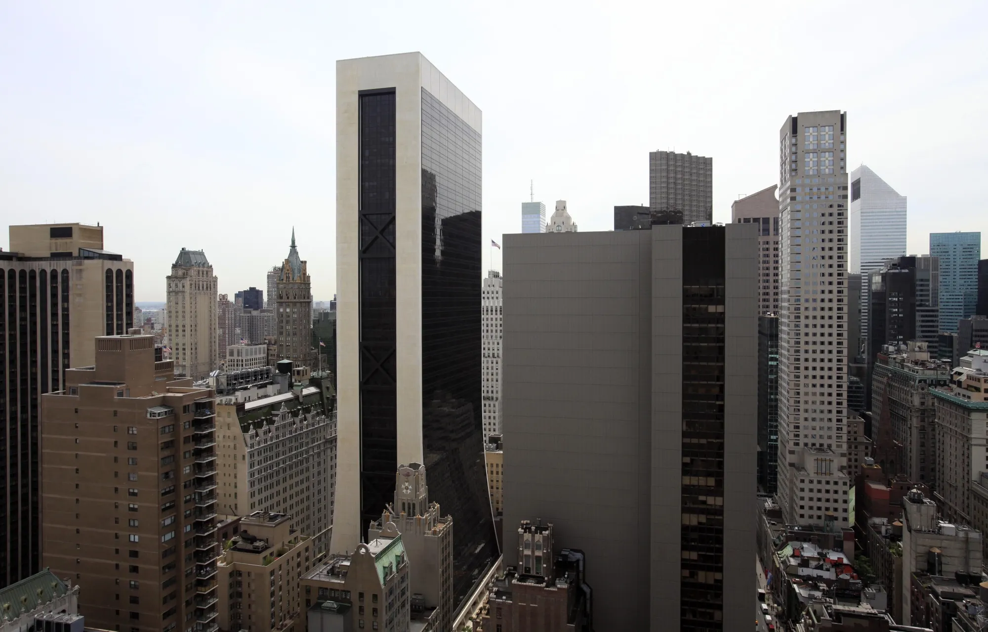 9 West 57th St., center left, in midtown Manhattan.