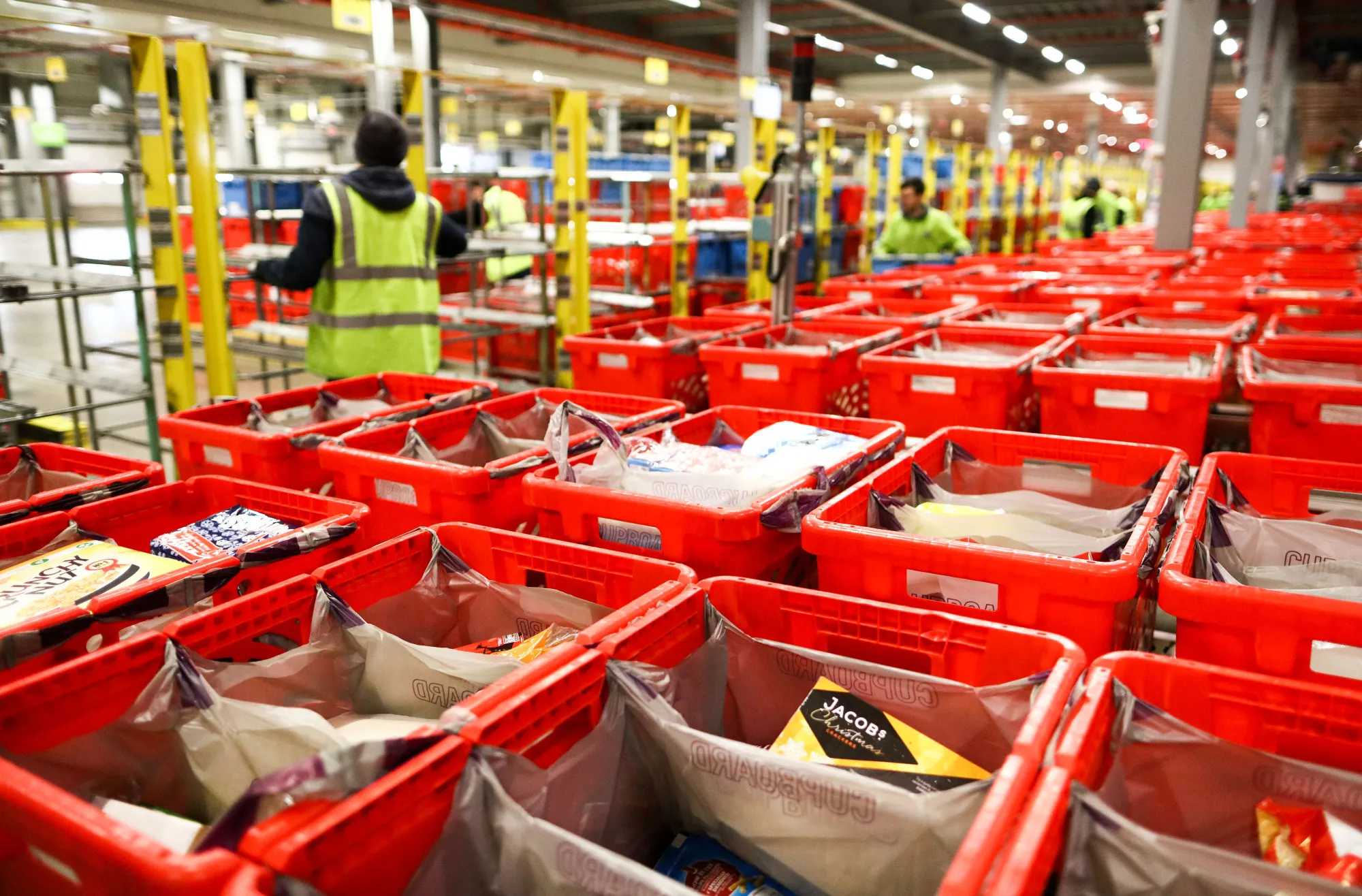 Inside An Ocado Group Plc Distribution Centre