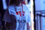 An employee wears a Stadia&nbsp;t-shirt&nbsp;in Cologne, Germany.