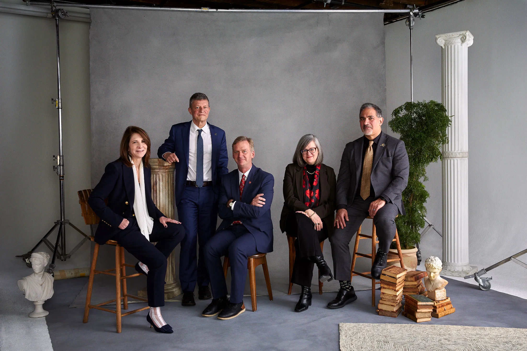 Linda Mills, Marc Parlange, Kevin Weinman, Anne Harris and Justin Schwartz.