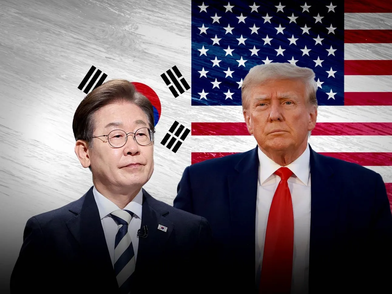 South Korean President Lee Jae Myung and US President Donald Trump.
