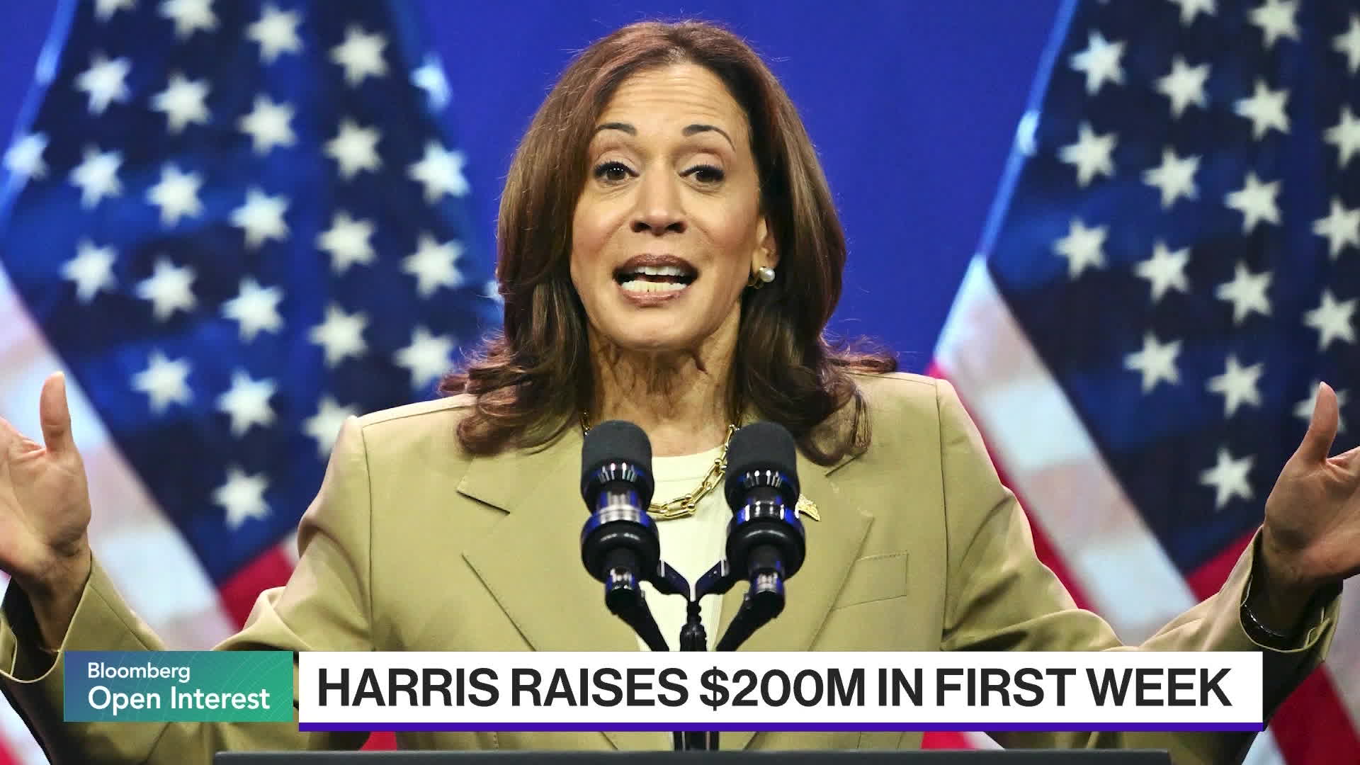 Watch First-Time Donors Fuel Fundraising for Kamala Harris - Bloomberg