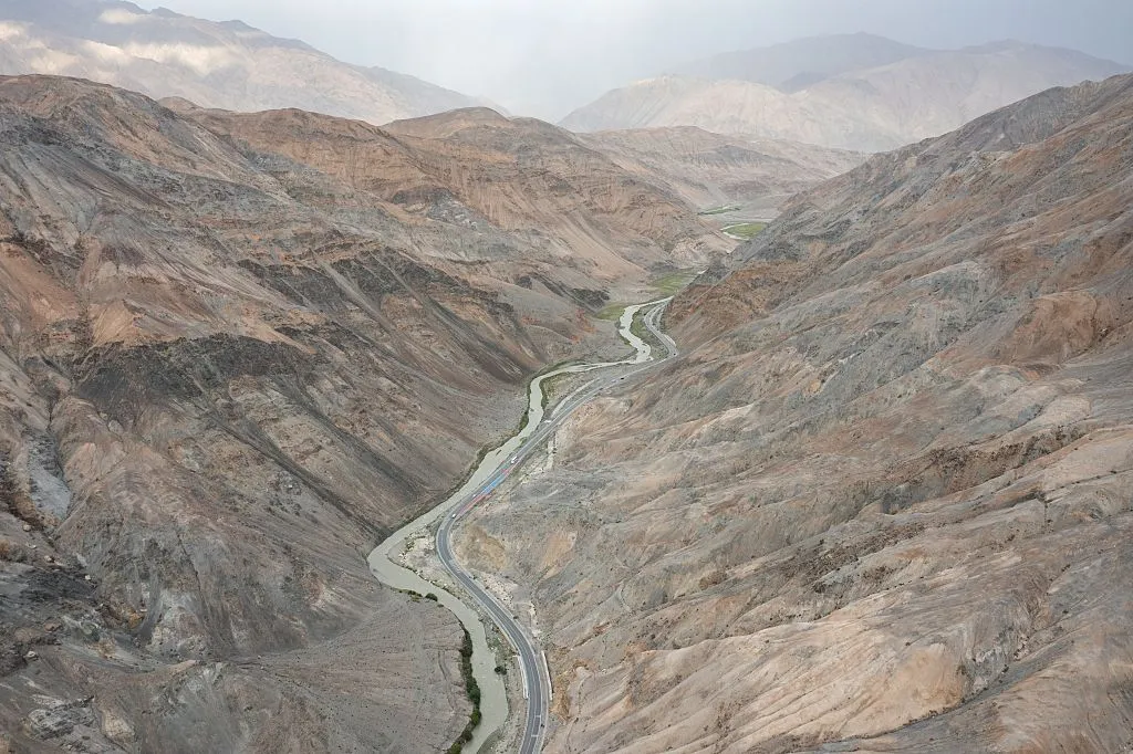A section of the Karakoram Highway also called the China-Pakistan Friendship Highway.