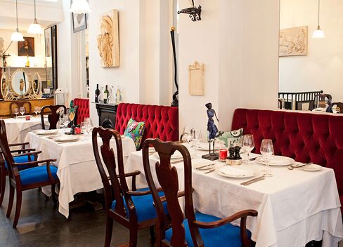Inside Otto's on Gray's Inn Road, London.