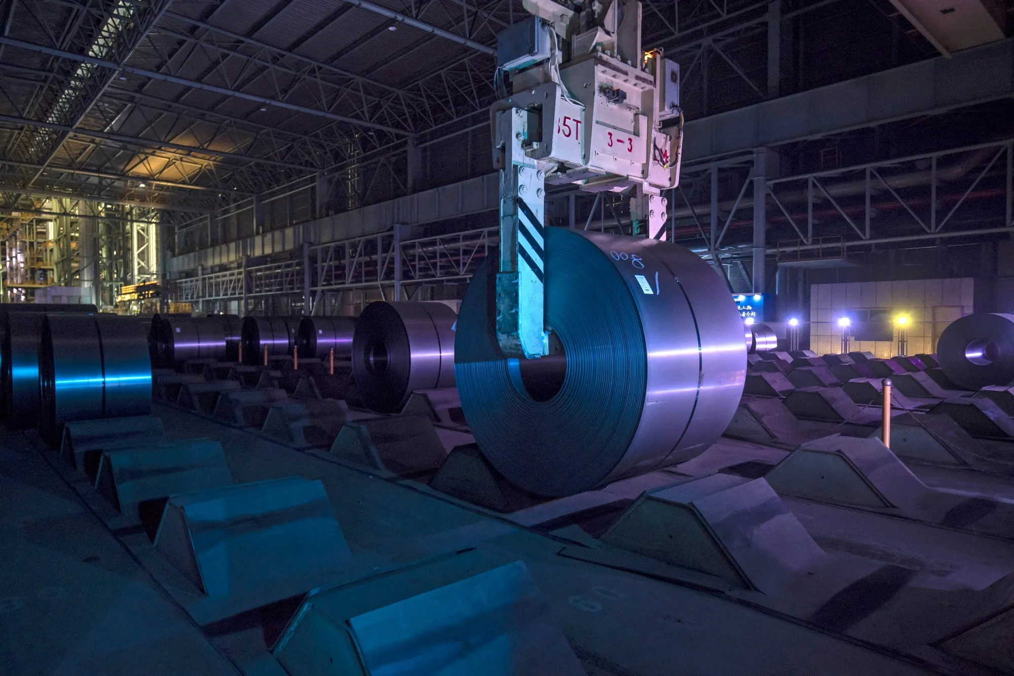 The cold-rolling workshop at China Baowu Steel Group Corp. in Shanghai, in 2022.